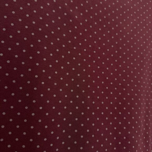BYLT Drop Cut Lux Short Sleeve Shirt Men’s Medium Maroon Polka Dot Perfomance - Picture 7 of 8